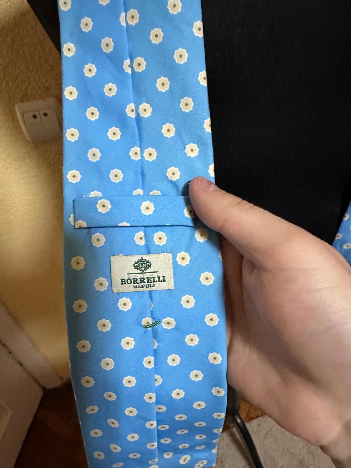 Luigi Borrelli Borrelli Napoli Blue Floral Silk Ties Size ONE SIZE - 4 Thumbnail