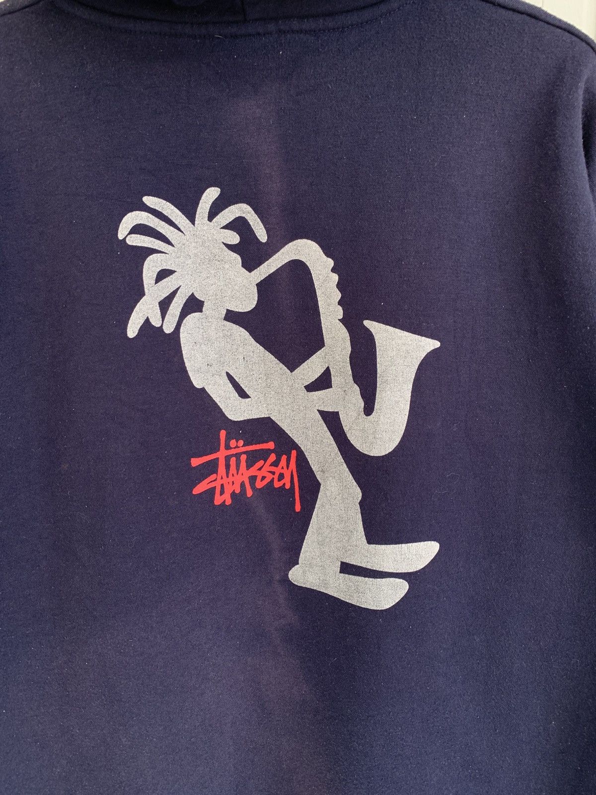 Stussy RARE Vintage Stussy Stickman Trumpet Jazzman Hoodie Size US M / EU 48-50 / 2 - 2 Thumbnail