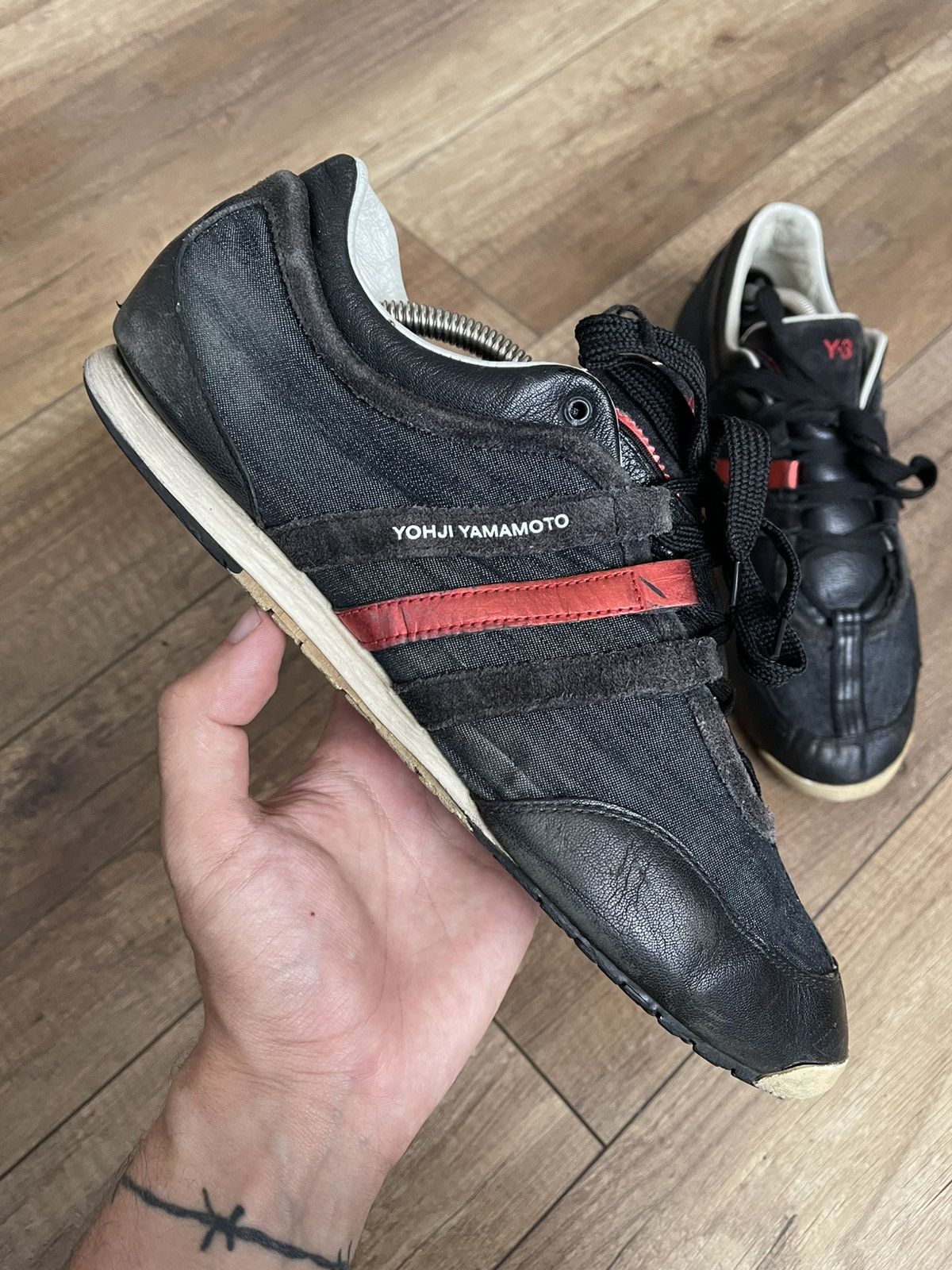 Y-3 Adidas Y-3 Yohji Yamamoto Sneakers Shoes Low Top Size US 10.5 / EU 43-44 - 7 Thumbnail