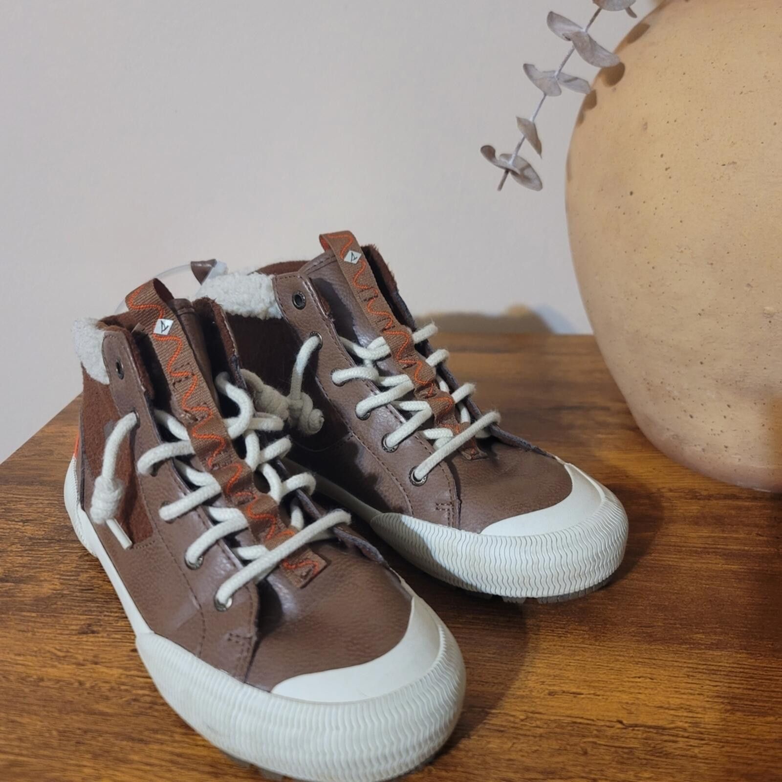 Sperry Sperry Brown High-Top Sneakers Hiking Wool Gorpcore Sz 6.5 Size US 6.5 / IT 36.5 - 1 Thumbnail