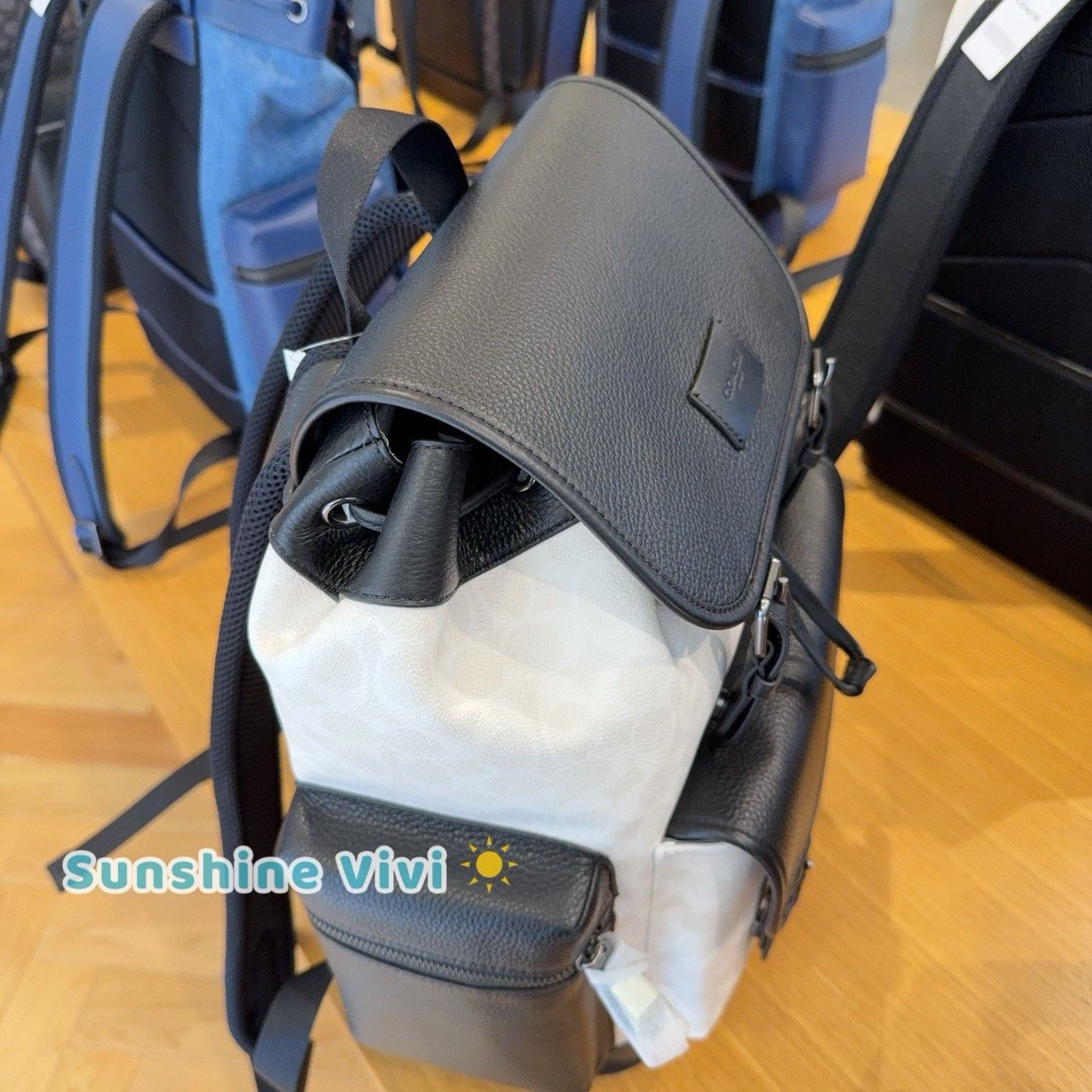 Coach NWT Coach MEN's Sprint Backpack CBI12 Gunmetal/Chalk/Black Size ONE SIZE - 6 Thumbnail