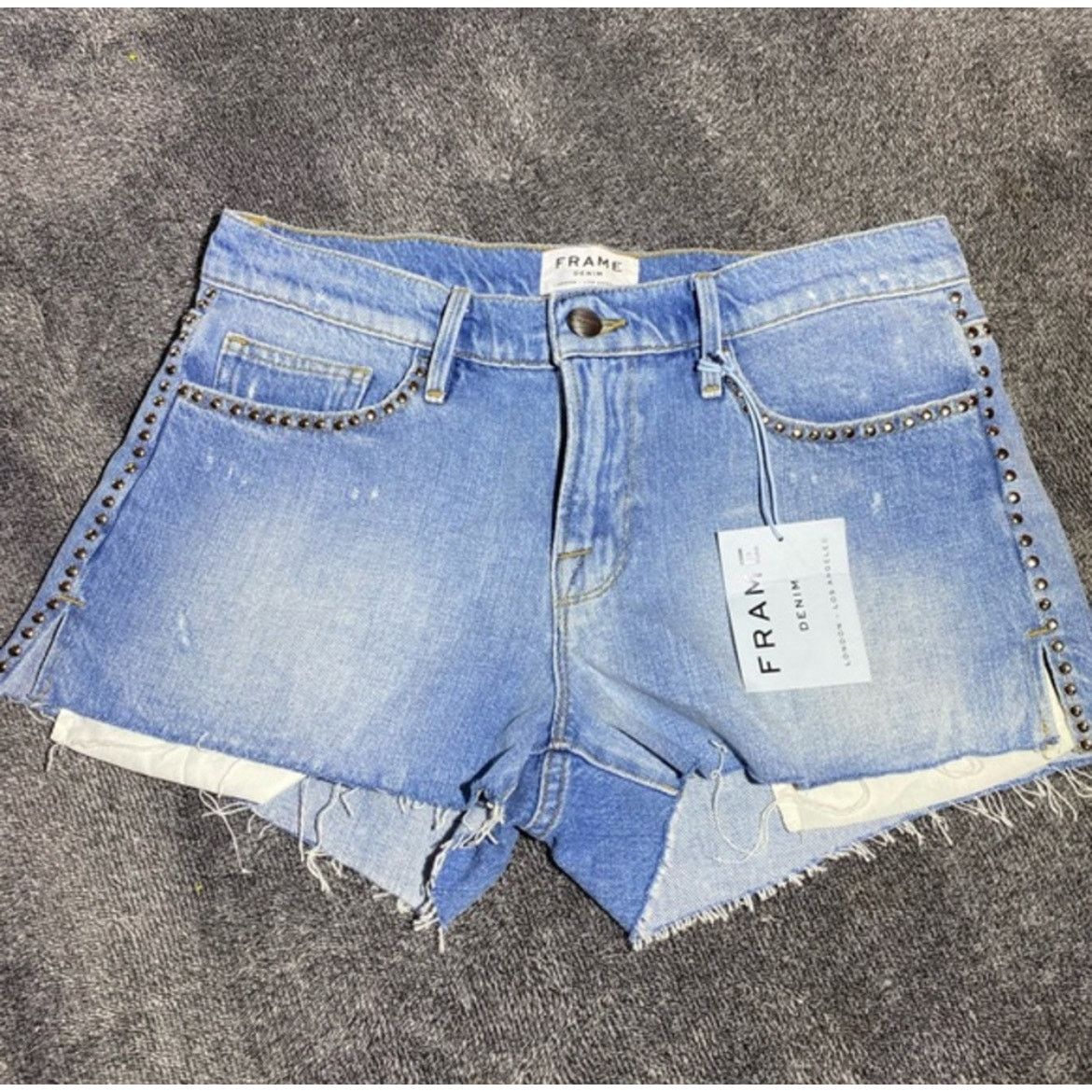 Frame $235 NEW WITH TAGS Frame- Los‎ Angeles Blue Shorts Size 27" / US 4 / IT 40 - 1 Thumbnail