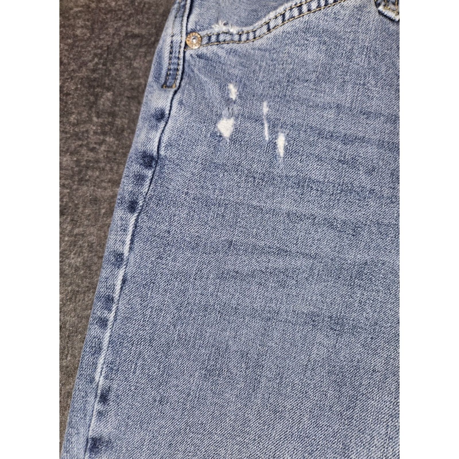 Vintage VINTAGE We The Free Cropped Jeans Women 28 Mid Rise Button Fly Distressed Preppy City 90s Womens Size 28" / US 6 / IT 42 - 6 Thumbnail