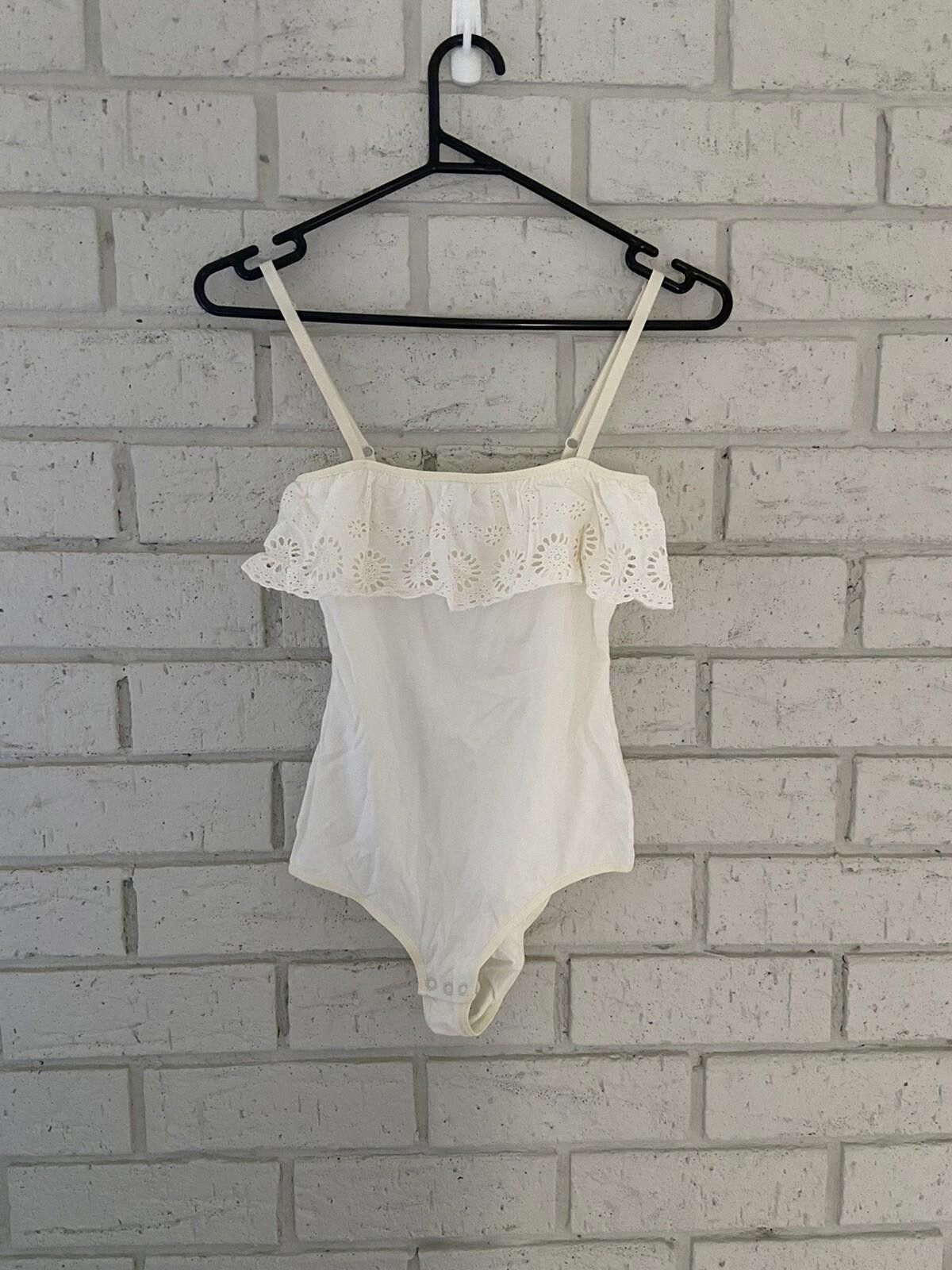 Other Forever New bodysuit Straight Neck Off White - Sz 6 Size 26" / US 2 / IT 38 - 1 Thumbnail
