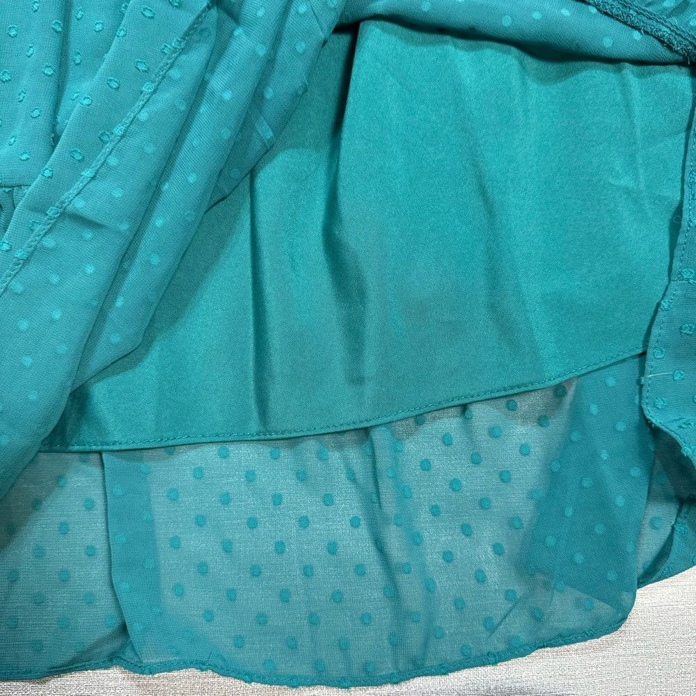Nanette Lepore NWT New $138 Nanette Lepore Deep Lake Teal Tiered Skirt Shi Size XXL / US 16-18 / IT 52-54 - 9 Thumbnail