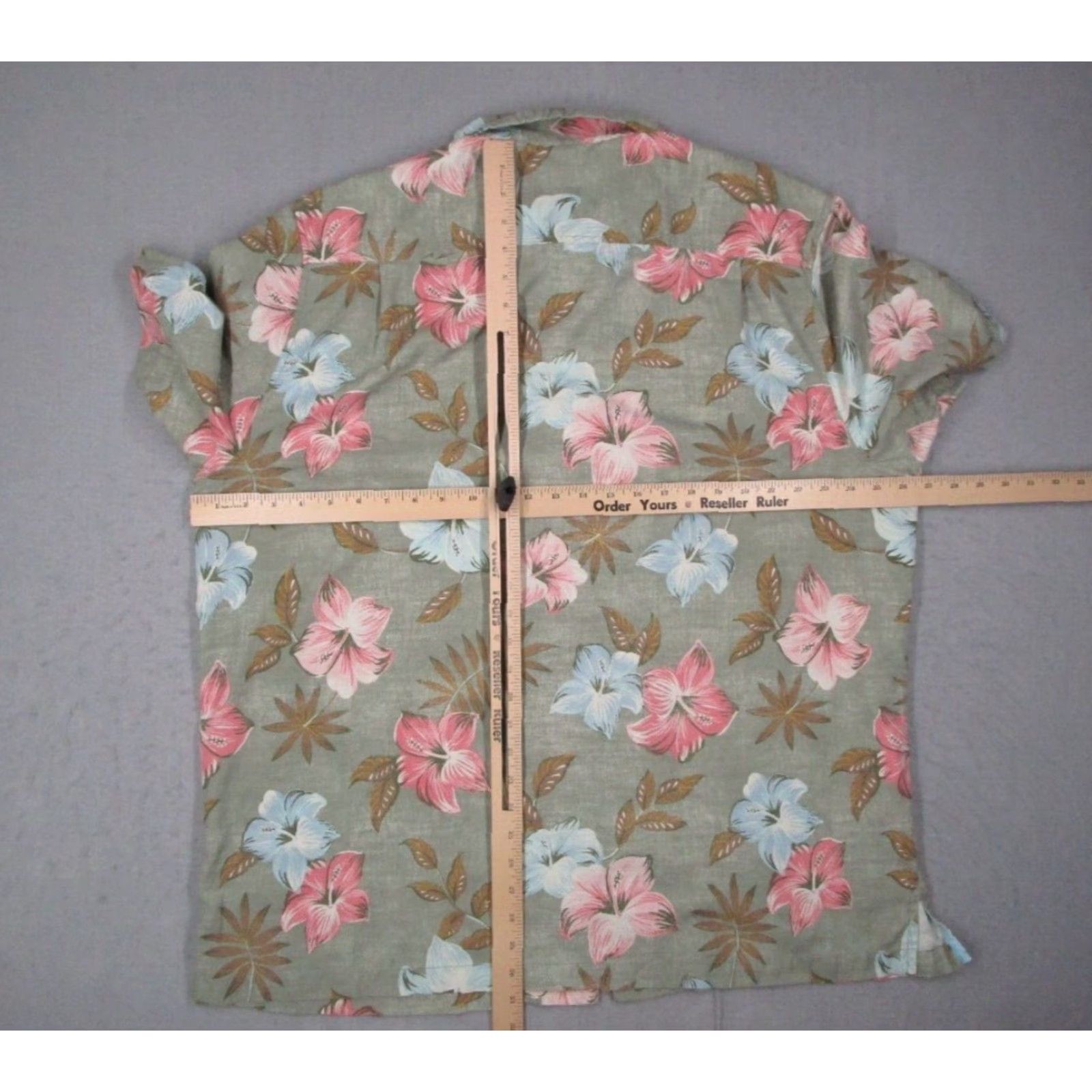 Tommy Bahama Tommy Bahama Shirt Mens 2XL Green Floral Button Up Silk Blend Hibiscus Tiki Casual Short Sleeve Hawaiian Pocket Shirt Tree Size US XXL / EU 58 / 5 - 5 Thumbnail
