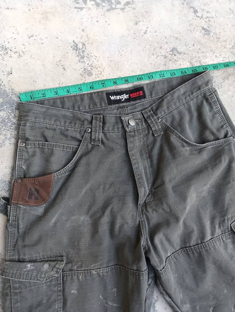 Vintage × Wrangler Wrangler Riggs work wear double knee paint splatter pants Size US 33 - 11 Thumbnail