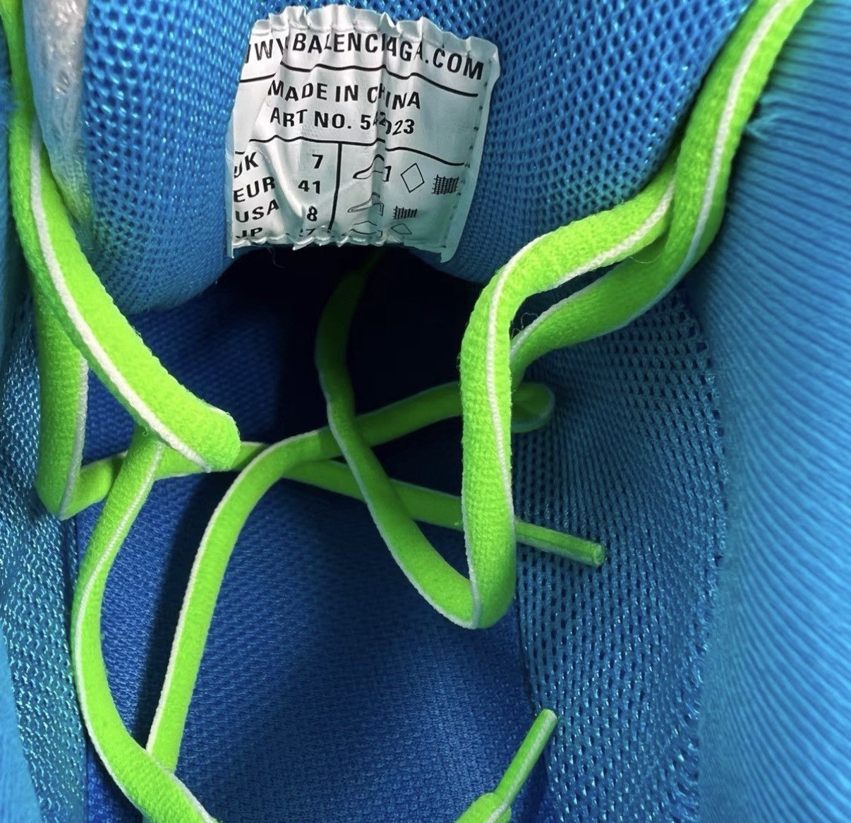 Balenciaga Balenciaga Track White Green Blue Dad Sneakers J41 Size US 8 / EU 41 - 7 Thumbnail
