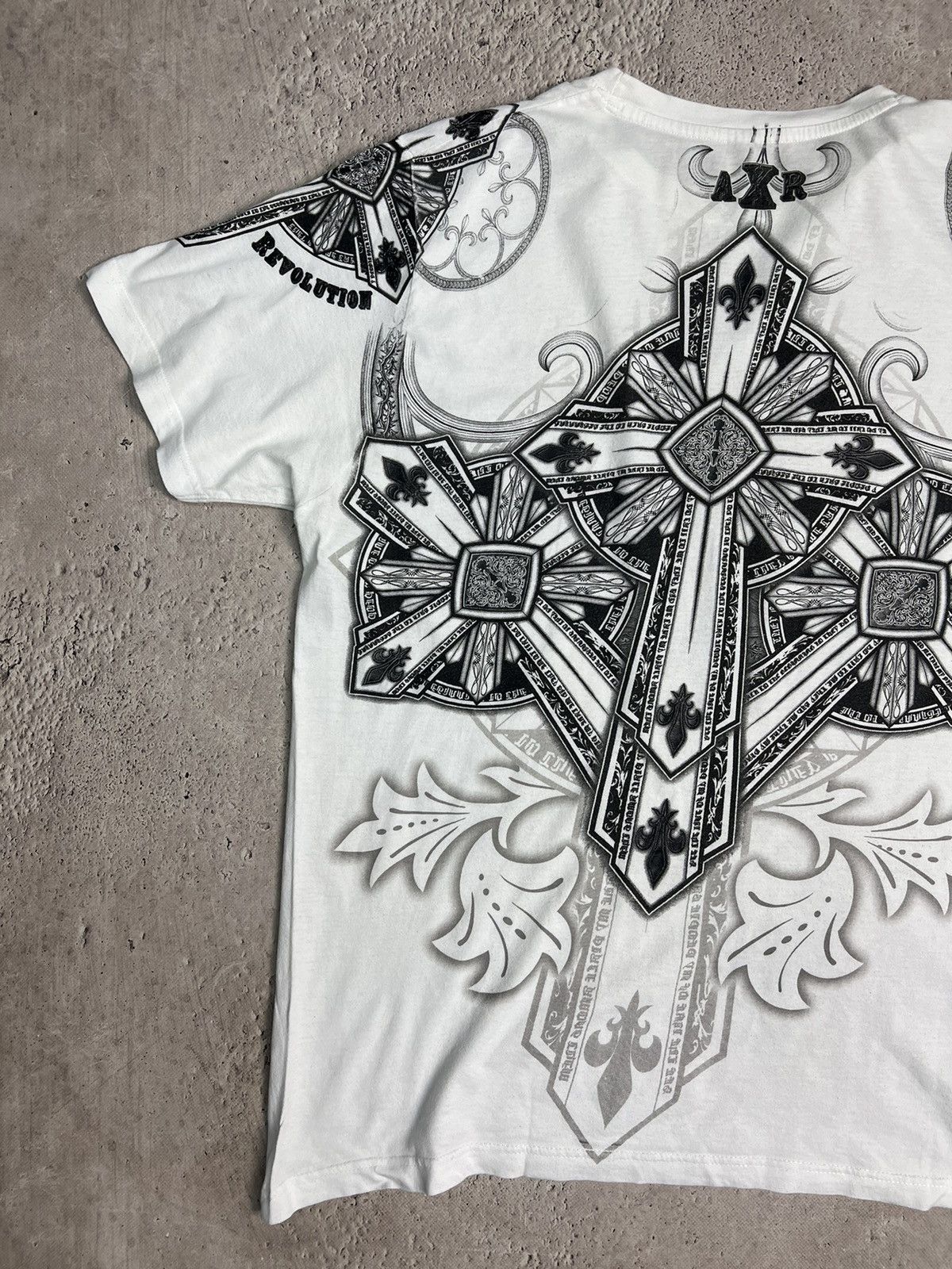 Affliction × Vintage Vintage Gray Affliction Y2K Cyber Jessie Pinkman T Shirt Size US XL / EU 56 / 4 - 5 Thumbnail