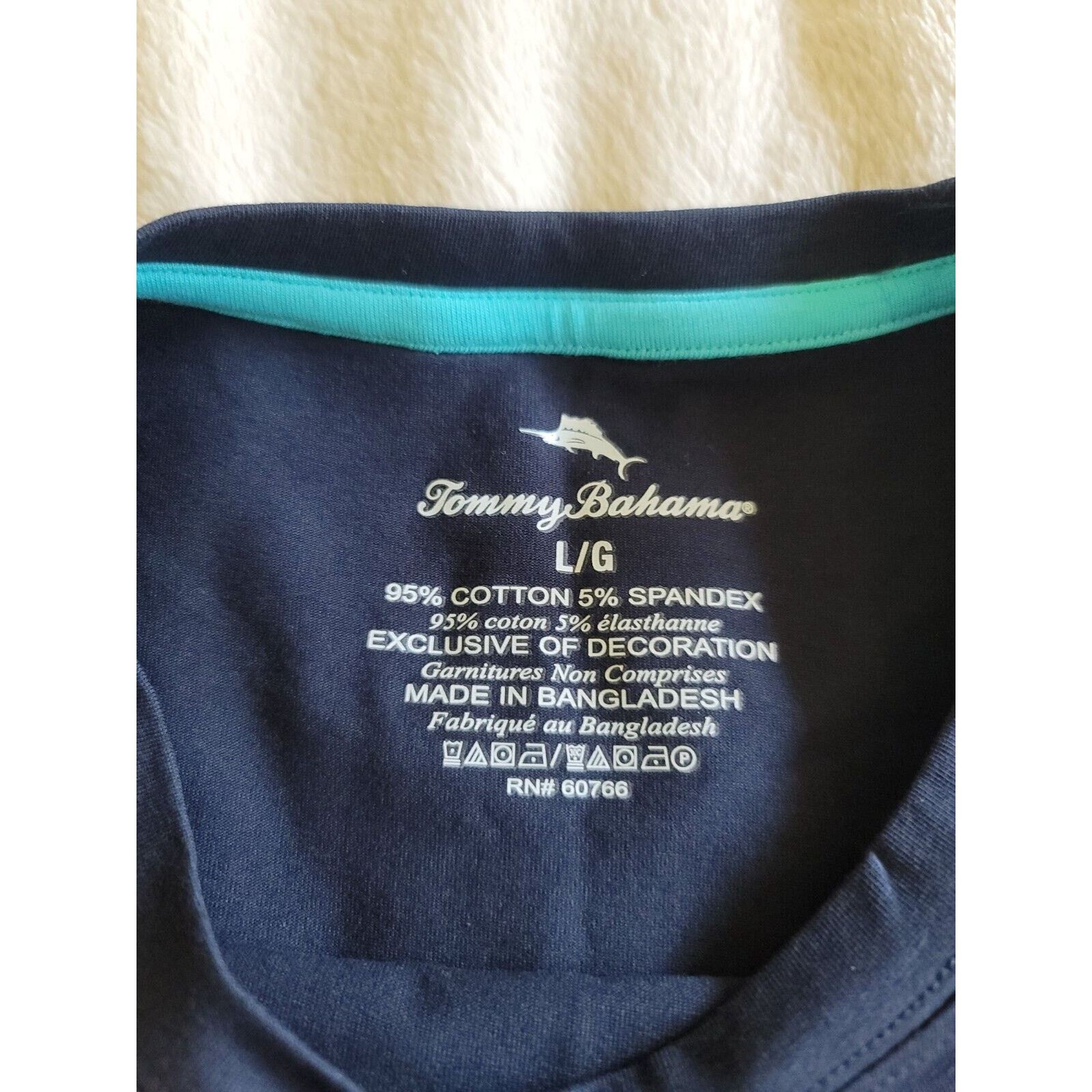 Tommy Bahama NEW Mens TOMMY BAHAMA CREW NECK Navy Blue S/S T-SHIRT Size L Size US L / EU 52-54 / 3 - 2 Thumbnail
