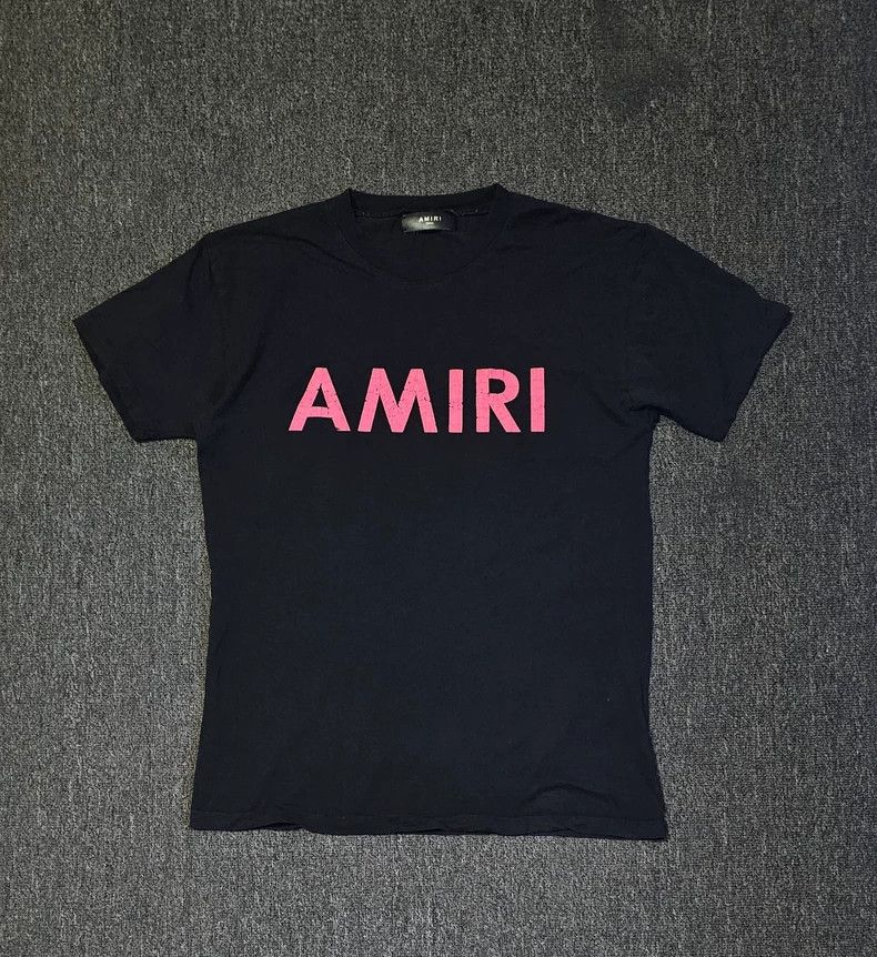 Amiri Amiri Cracked powder logo Short Sleeve Size US S / EU 44-46 / 1 - 1 Thumbnail