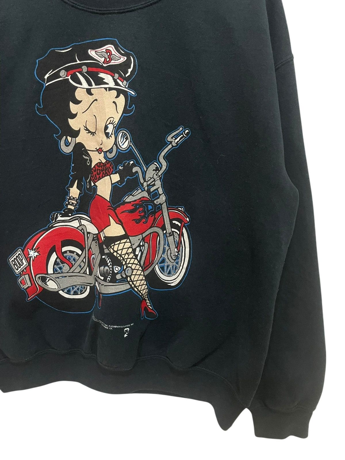 Vintage Vintage 90's Betty Boop Motorcycle Crewneck Sweatshirt Size US M / EU 48-50 / 2 - 3 Thumbnail
