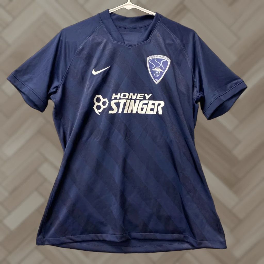 Nike Nike Womens Soccer Shirt Short Sleeve V-Neck Activewear L Navy Dri-FIT Jersey Size L / US 10 / IT 46 - 1 Thumbnail