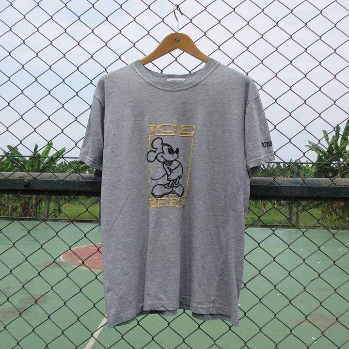 Iceberg Vintage Iceberg Histroy Mickey T Shirt Size L Grey Colour Size US XL / EU 56 / 4 - 6 Thumbnail