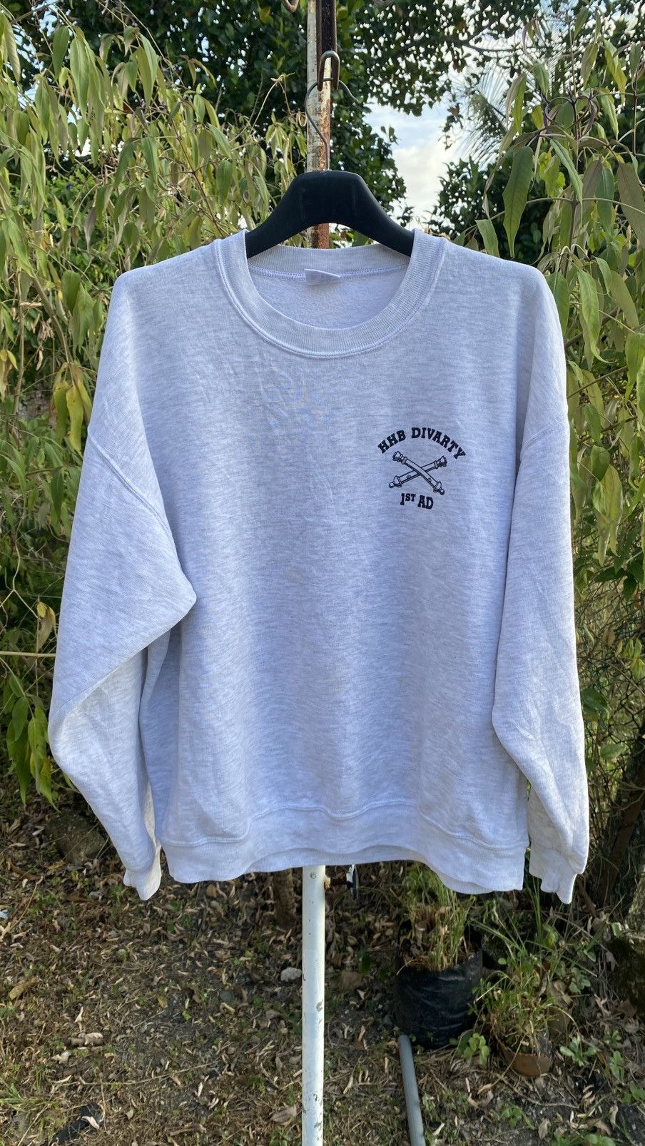 Jerzees Vintage HHB 1st AD Old Ironsides Iron Steel Sweatshirt Size US XL / EU 56 / 4 - 2 Thumbnail