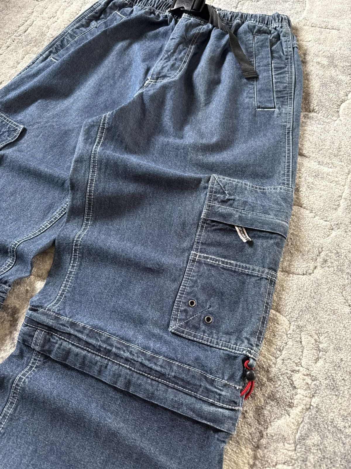Airwalk 2000s Airwalk Detachable Baggy Heavy Weight Cargo Jeans Size US 32 / EU 48 - 5 Thumbnail