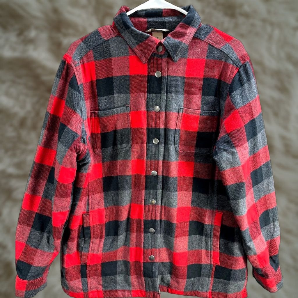 Vintage Mens Duluth Trading Red Plaid Thick Snap Button Shirt Long Sleeve Cotton Nylon M Size US M / EU 48-50 / 2 - 1 Thumbnail