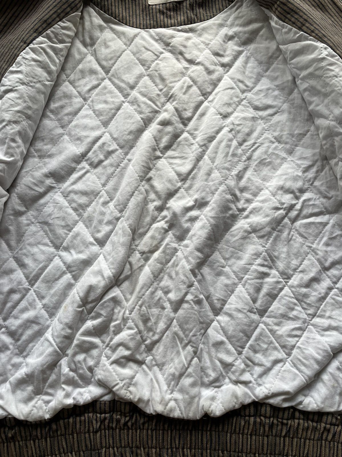 Japanese Brand Japanese Brand Words Worth Pinstriped Bomber Jacket Size US L / EU 52-54 / 3 - 7 Thumbnail