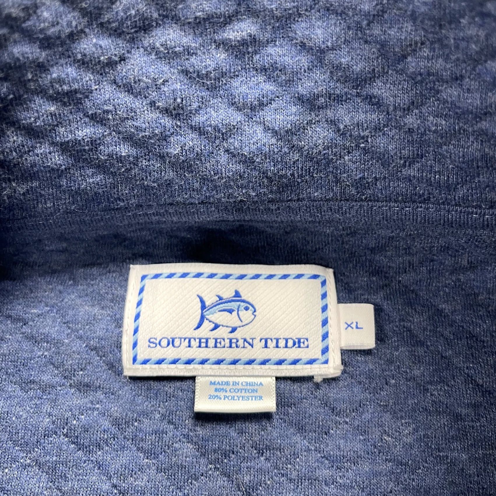 Southern Tide Southern Tide Jacket Mens XL Blue Cotton Blend Logo 1/4 Zip Bomber Jacket Winter Spring Fall Golf Outdoor Preppy Mens Size US XL / EU 56 / 4 - 4 Thumbnail