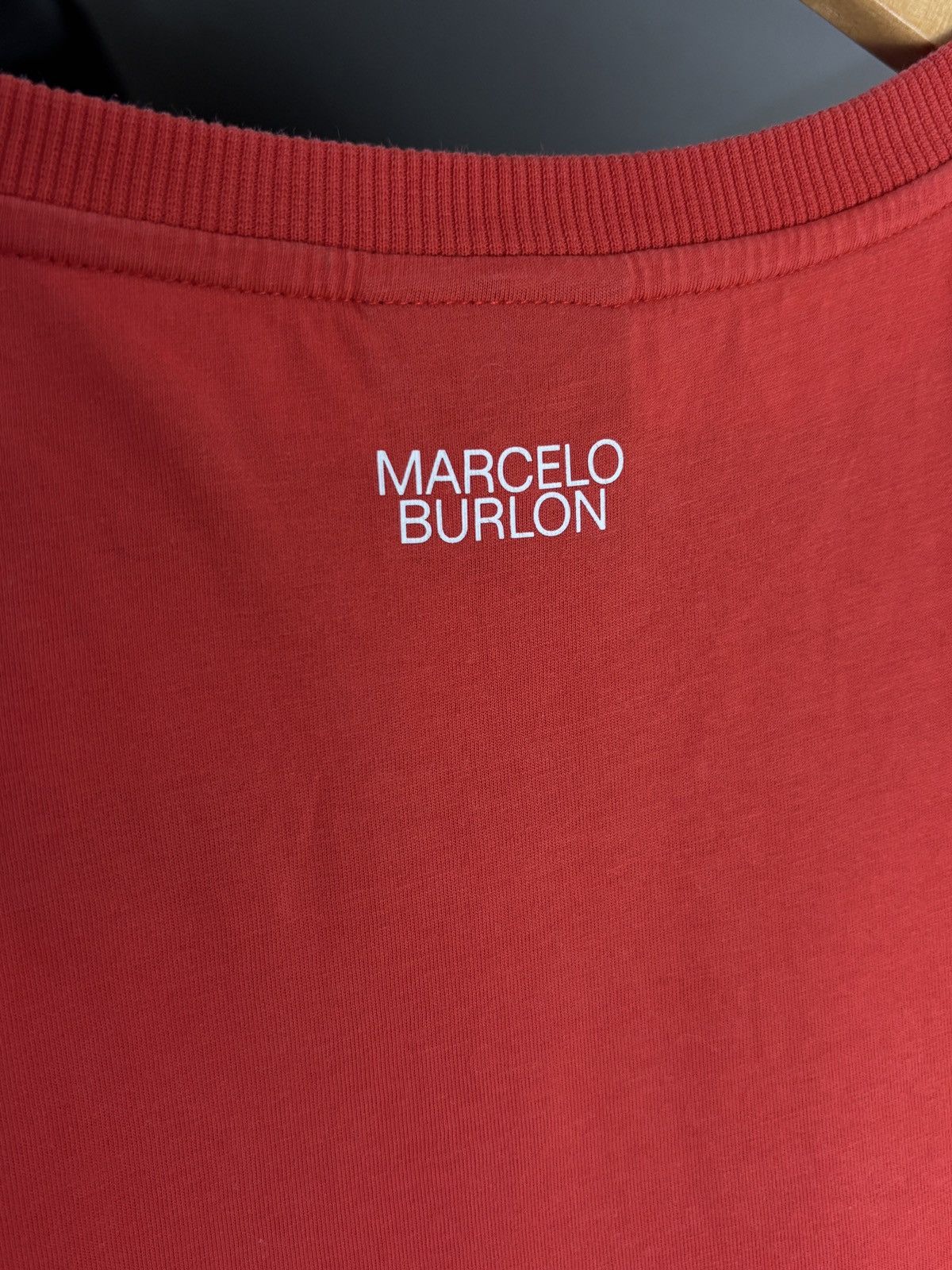 Marcelo Burlon Marcelo Burlon County Of Milan Red Luxury Tee Size US L / EU 52-54 / 3 - 6 Thumbnail