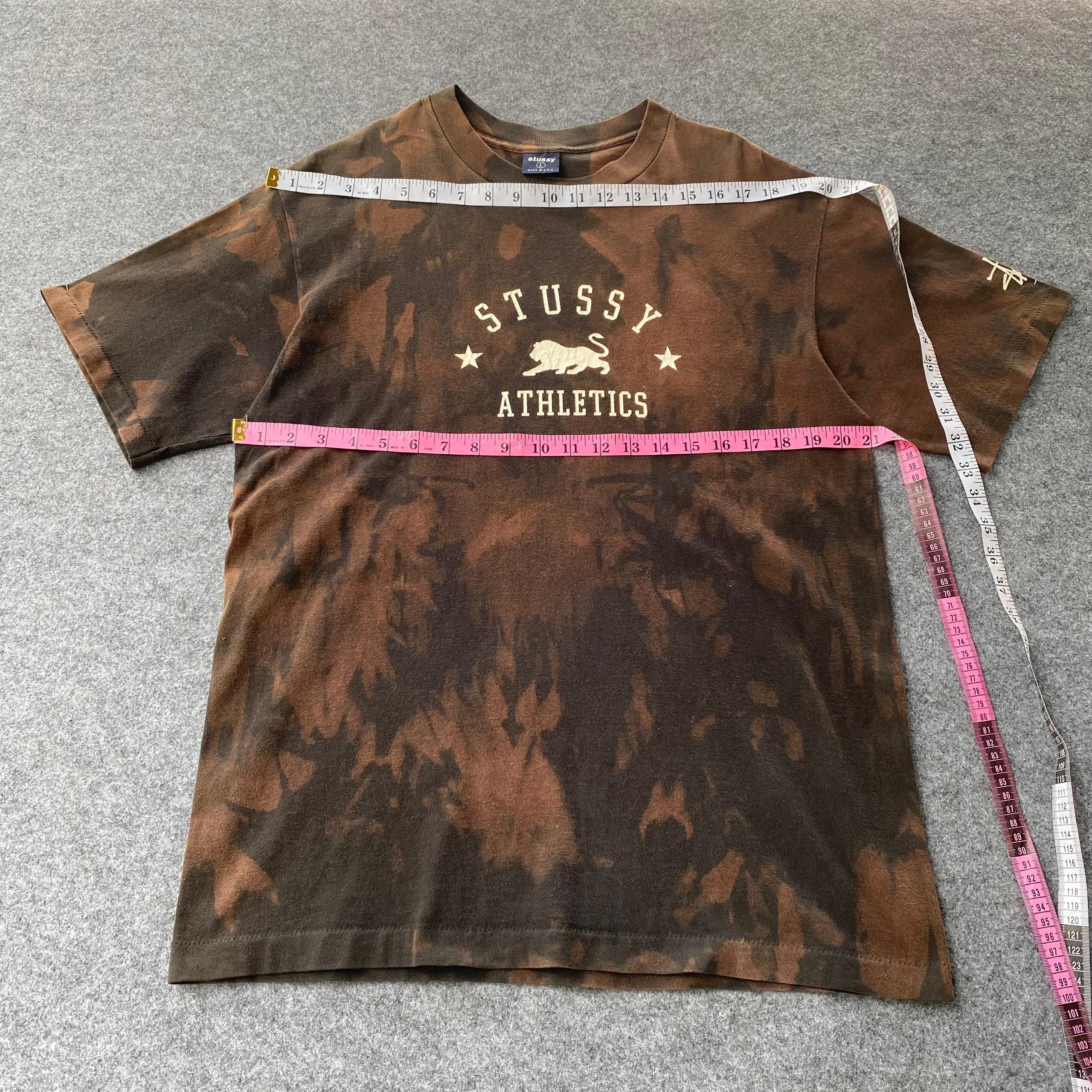 Stussy Vintage 90s Stussy Athletic Asic Wash Tshirt Size US M / EU 48-50 / 2 - 4 Thumbnail