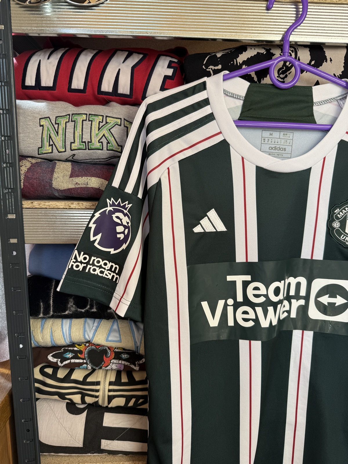 Adidas Adidas Manchester United TeamViewer Soccer Jersey DXC Size US M / EU 48-50 / 2 - 3 Thumbnail