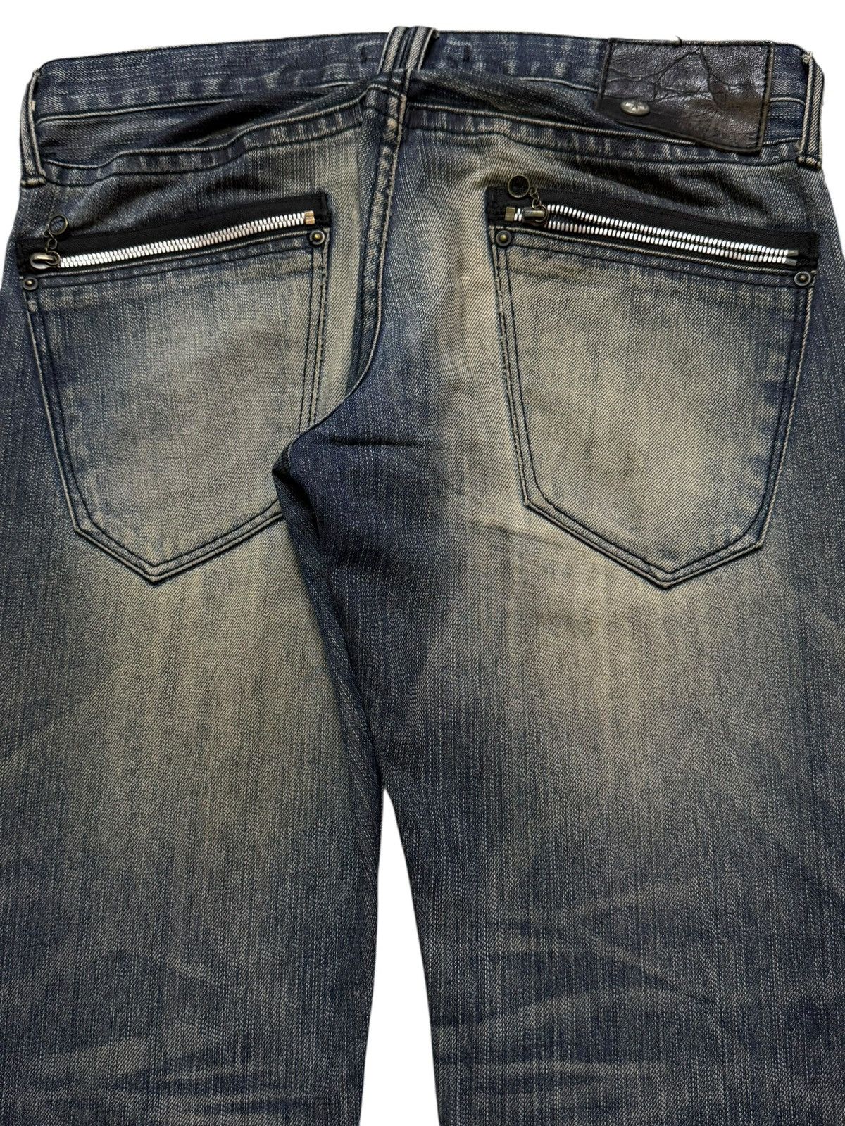 semanticdesign Vintage 90s Japanese Brand Faded Wash Distress Straight Leg Size US 31 - 5 Thumbnail