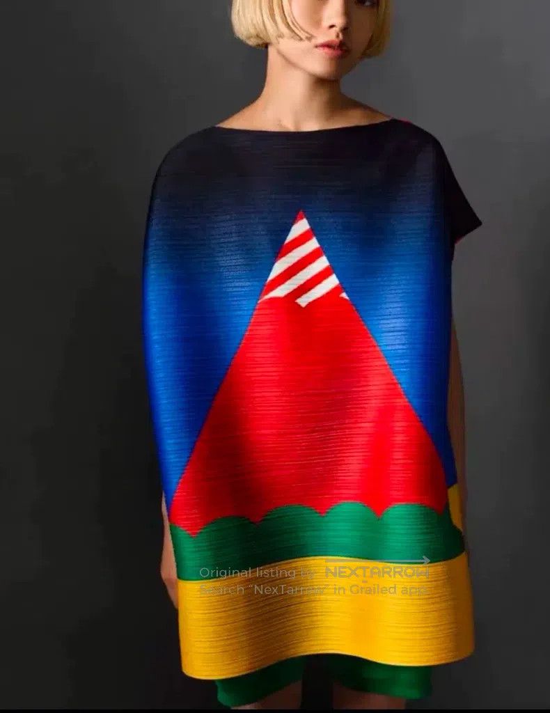 Issey Miyake Issey Miyake Watermelon Pattern Horizontal Stripe Top Size L / US 10 / IT 46 - 2 Thumbnail