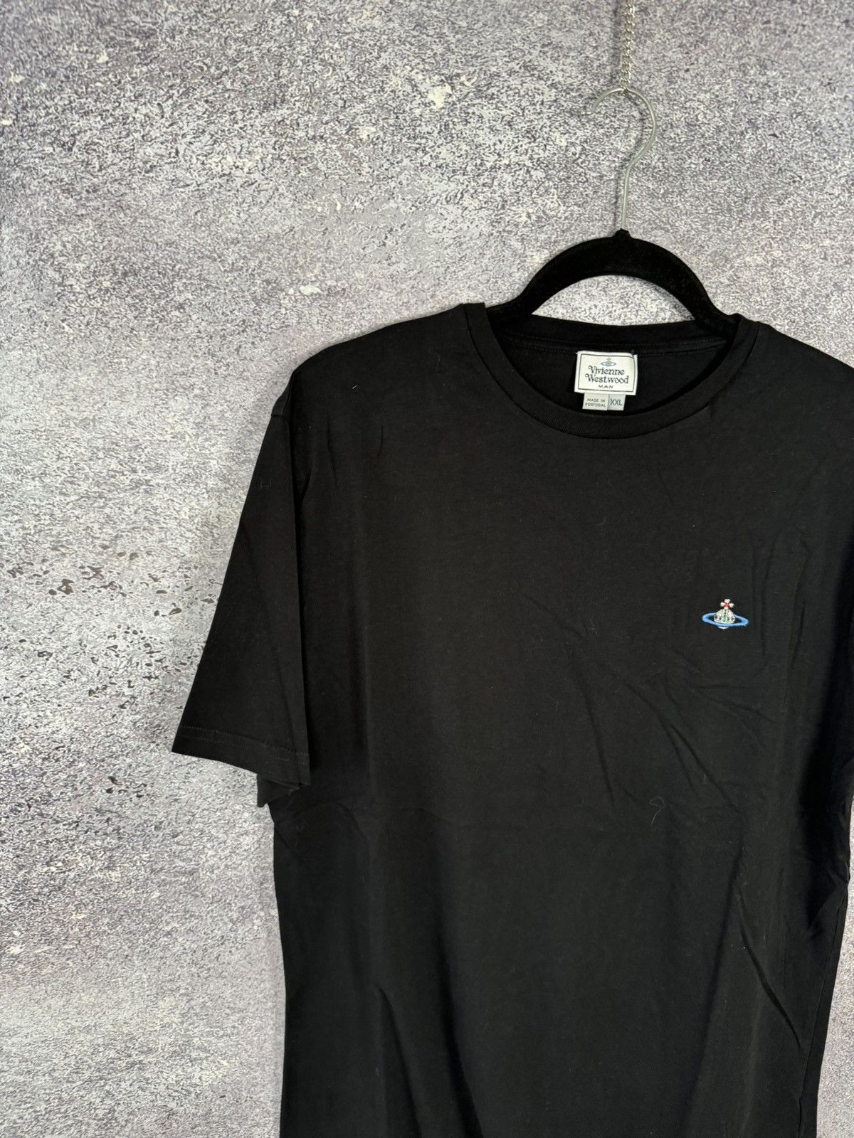 Vintage × Vivienne Westwood Vintage Vivienne Westwood Orb Embroidered T Shirt Black 2XL Size US XXL / EU 58 / 5 - 2 Thumbnail