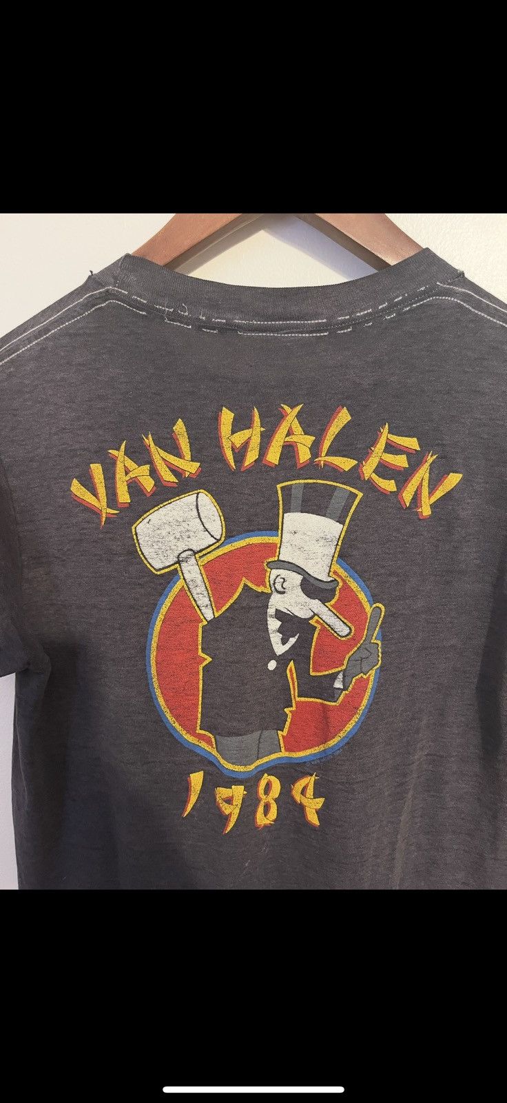 Vintage Van hallen 1989 vintage brown paper thin Size US M / EU 48-50 / 2 - 2 Thumbnail