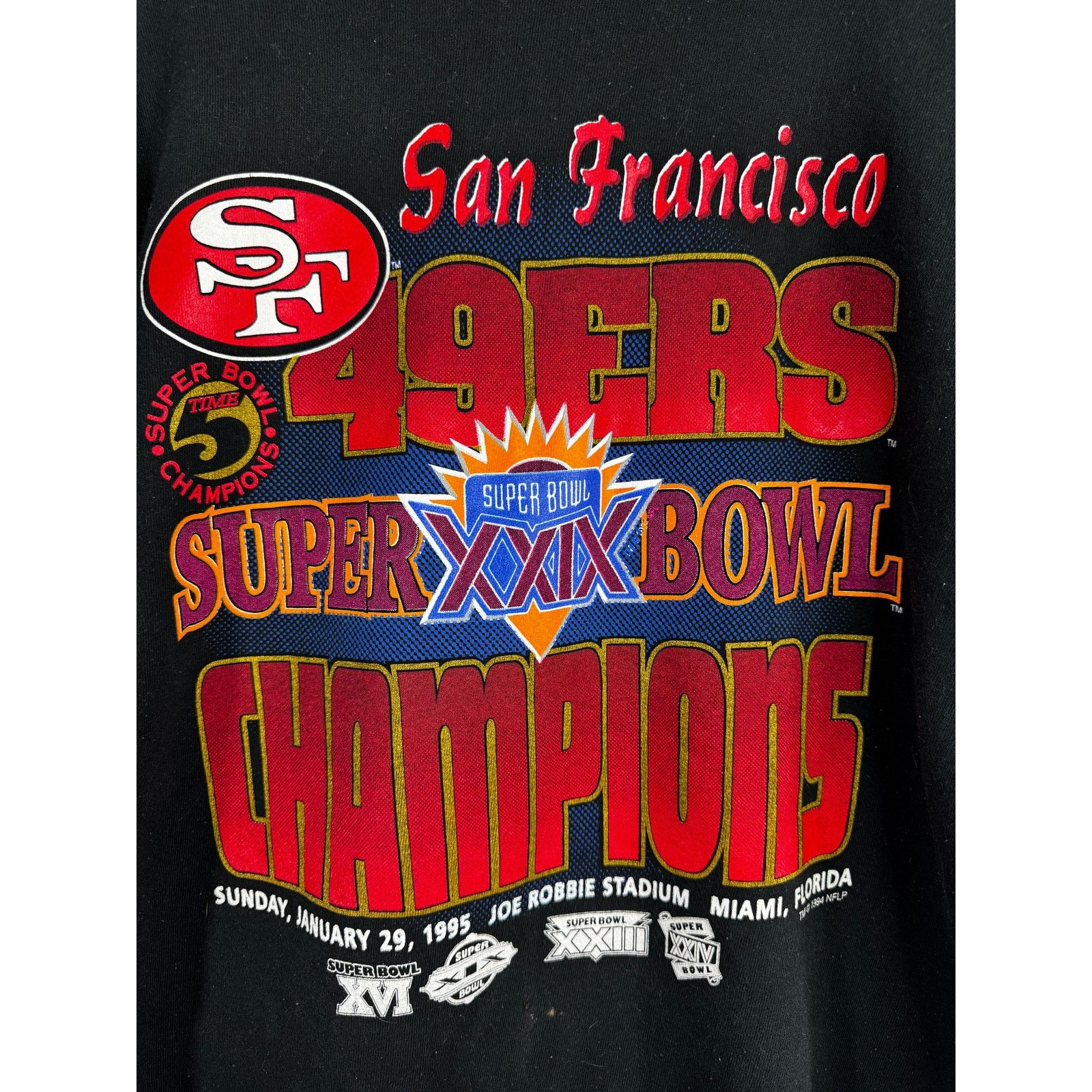 NFL VTG San Francisco 49er Super Bowl XXIX 95 Sweatshirt size XL Size US XL / EU 56 / 4 - 3 Thumbnail
