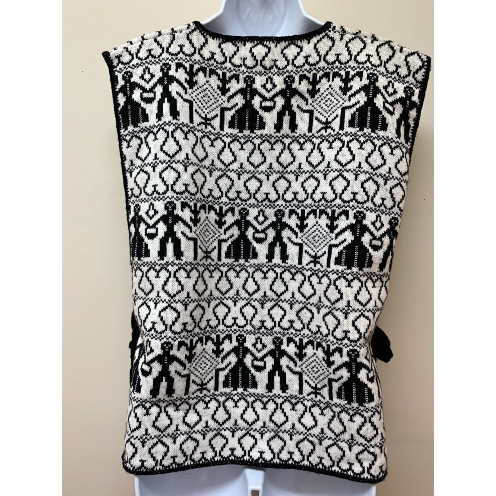 Vintage VINTAGE Milrank California Knit Apron Vest Poncho Ethnic Peasant Boho Art to Wear Shirt/Top Shirt? Size ONE SIZE - 6 Thumbnail
