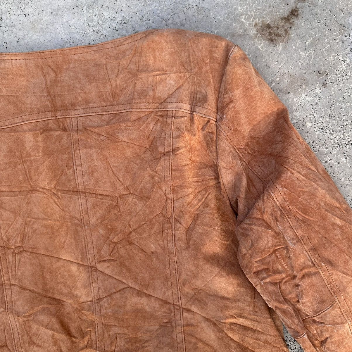 agnes b. Vintage Suede Leather Women Jacket by Agnes B Size XS / US 0-2 / IT 36-38 - 5 Thumbnail
