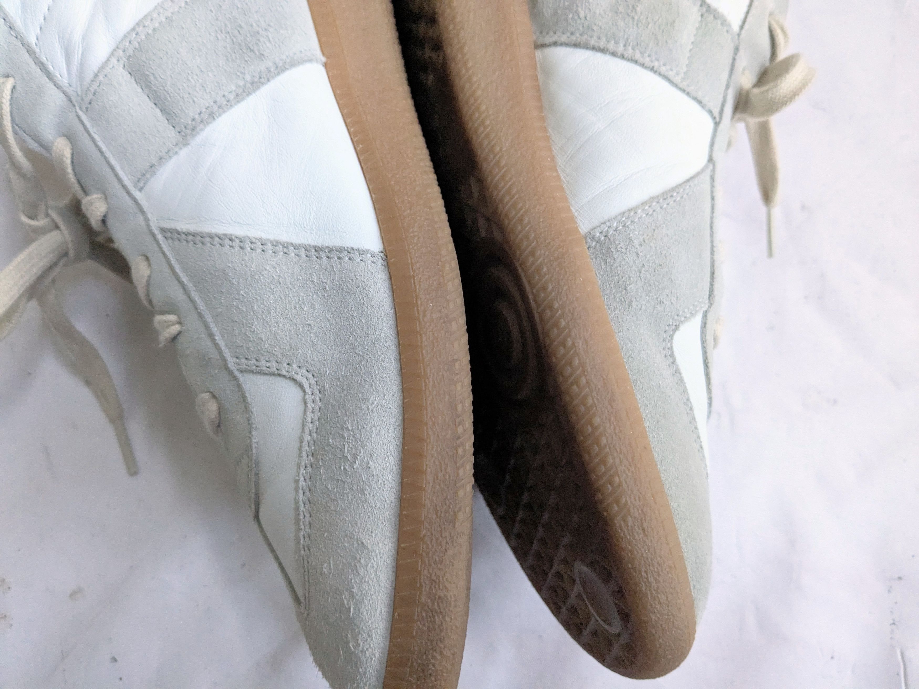 Maison Margiela Maison Mairgiela Replica GAT White Gray 14 47 Low Tops Size US 14 / EU 47 - 10 Thumbnail
