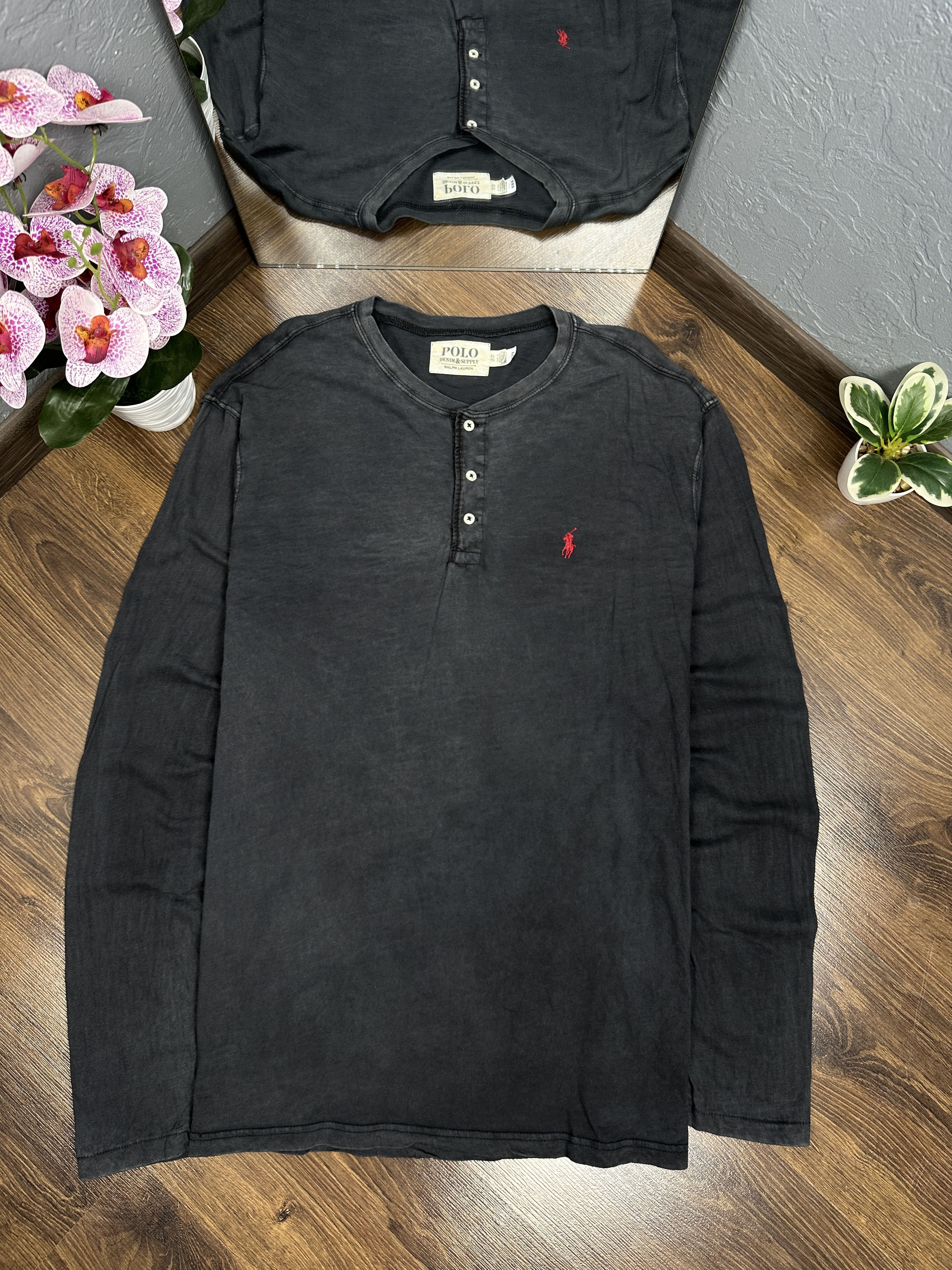 Denim & Supply Ralph Lauren × Polo Ralph Lauren Denim And Supply Ralph Lauren Vintage Long Sleeve T-Shirt Size US XL / EU 56 / 4 - 1 Thumbnail