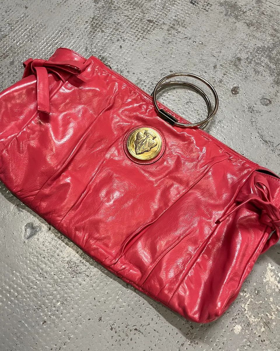 Gucci 2000s Gucci Pink Leather Hysteria Babouska Handle Bag by Frida Giannini Size ONE SIZE - 3 Thumbnail