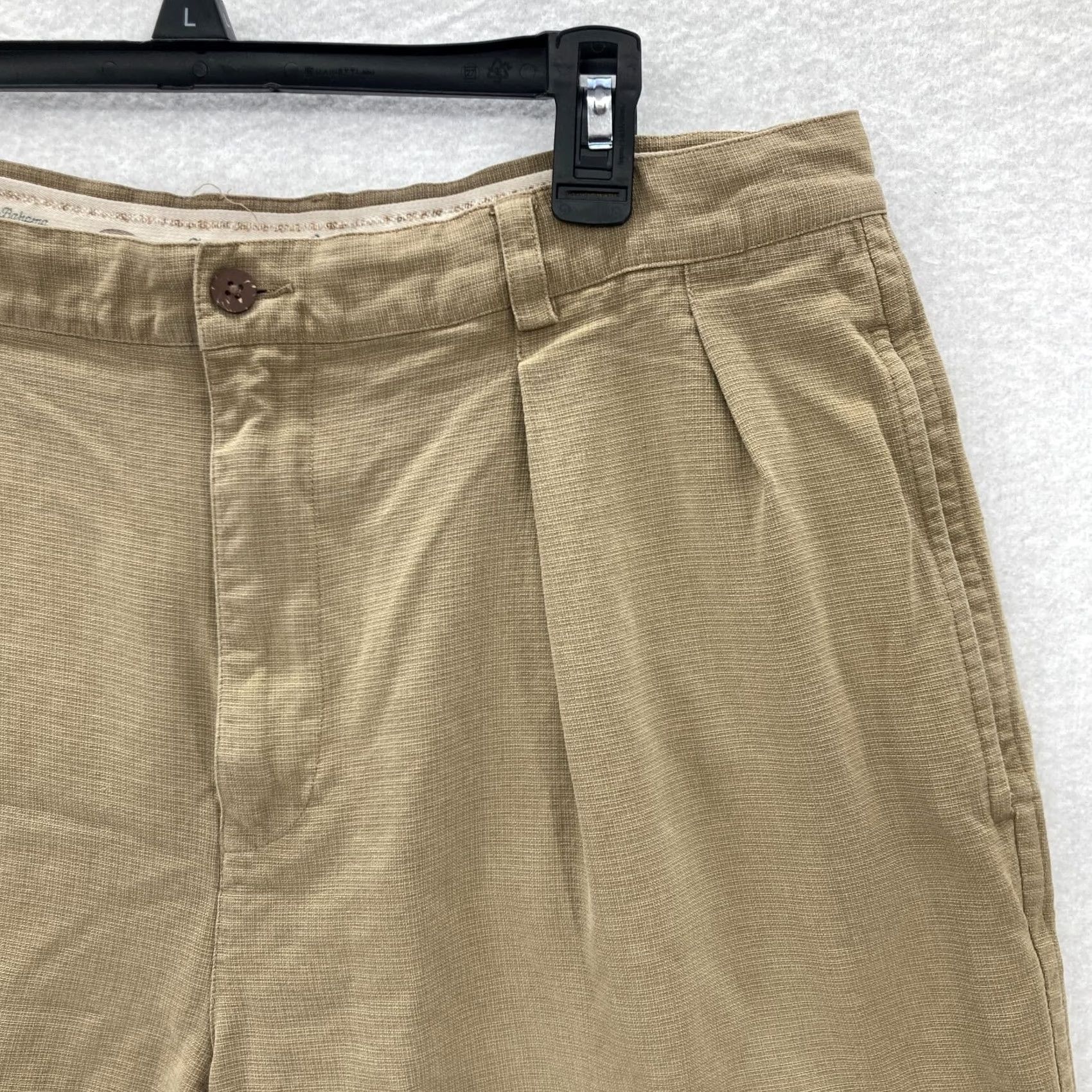 Tommy Bahama Tommy Bahama Relax Mens Size 36 Brown 100% Silk Chino Shorts Comfort Mid Rise Size US 32 / EU 48 - 2 Thumbnail