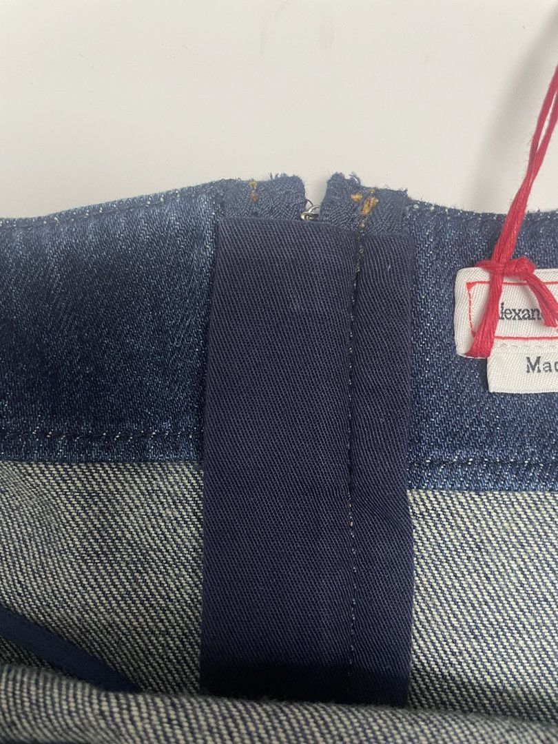 Alexander McQueen ALEXANDER MCQUEEN Flared Denim Mini Dress Size S / US 4 / IT 40 - 9 Thumbnail