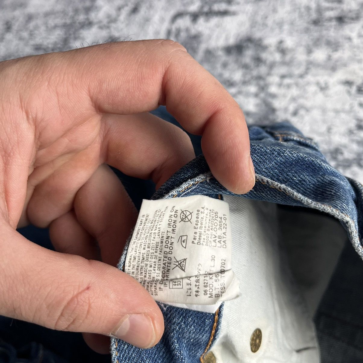 Diesel Diesel Jeans Selvedge Denim Vintage Streetwear Y2K Pants Size US 34 / EU 50 - 14 Thumbnail