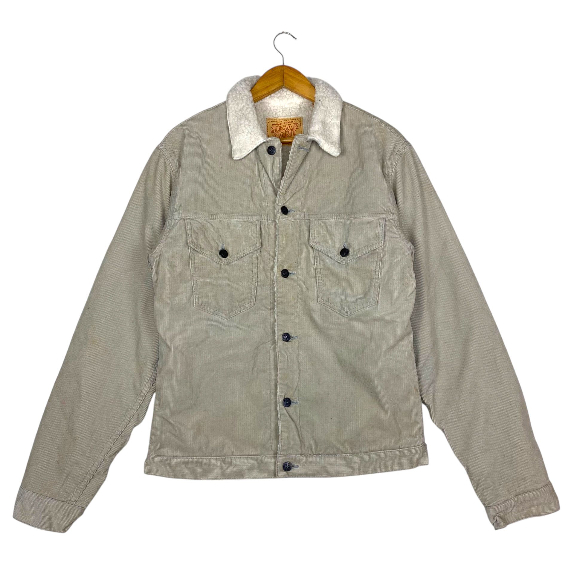 Sugar Cane 💥 SUGAR CANES WESTERN SHERPA TRUCKER JACKET Size US M / EU 48-50 / 2 - 1 Thumbnail