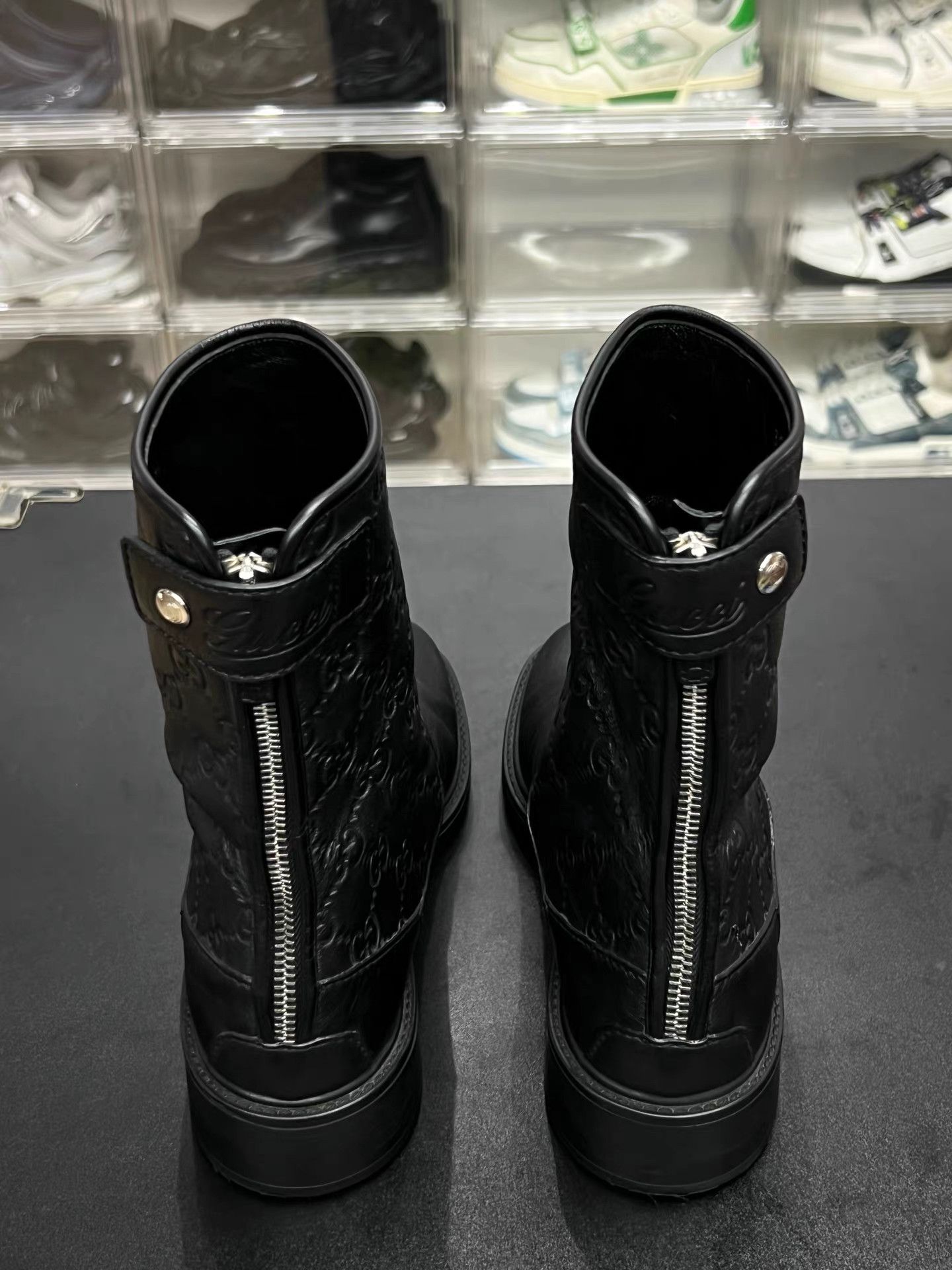 Gucci GUCCI Leather Jacquard Ankle Boots K15 Size US 6 / IT 36 - 6 Thumbnail