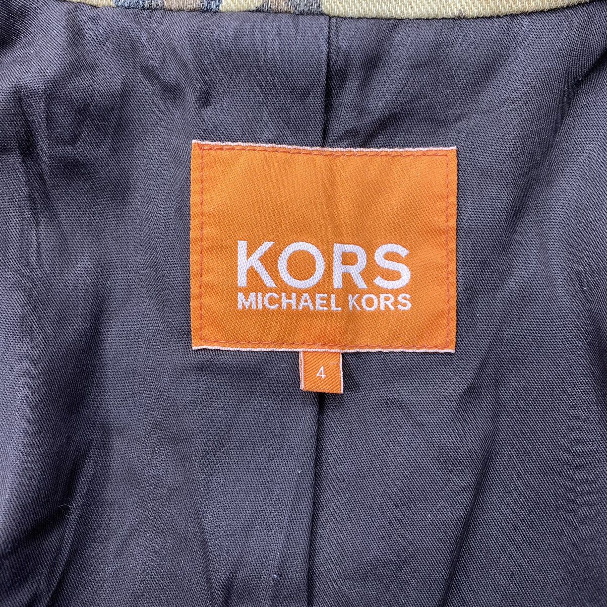 Michael Kors MICHAEL KORS Leopard Overprint Blazer Coat Jacket Size S / US 4 / IT 40 - 5 Thumbnail