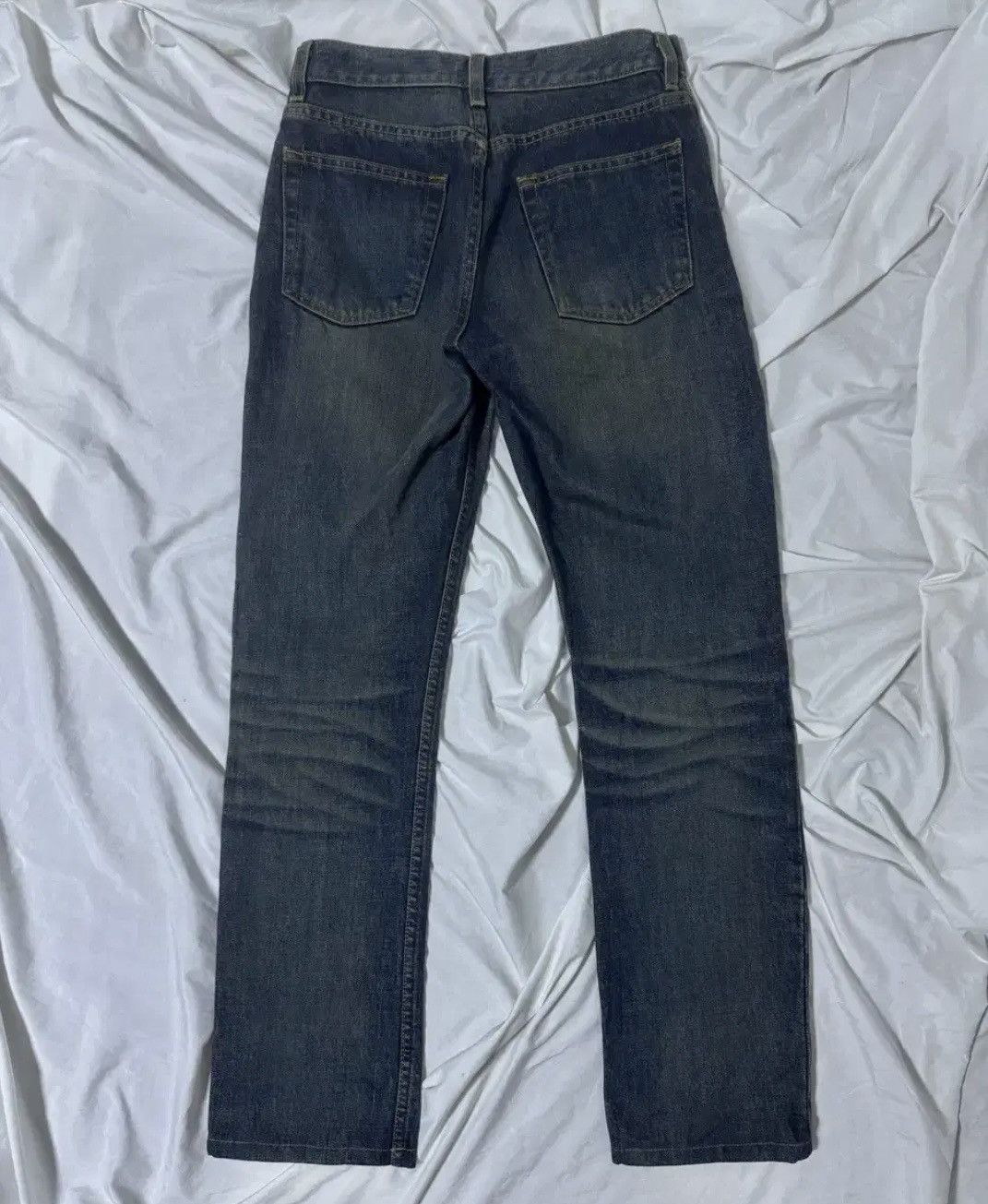 Helmut Lang Helmut Lang 90s Italian Cut Dark Denim Pants Size US 26 / EU 42 - 2 Thumbnail