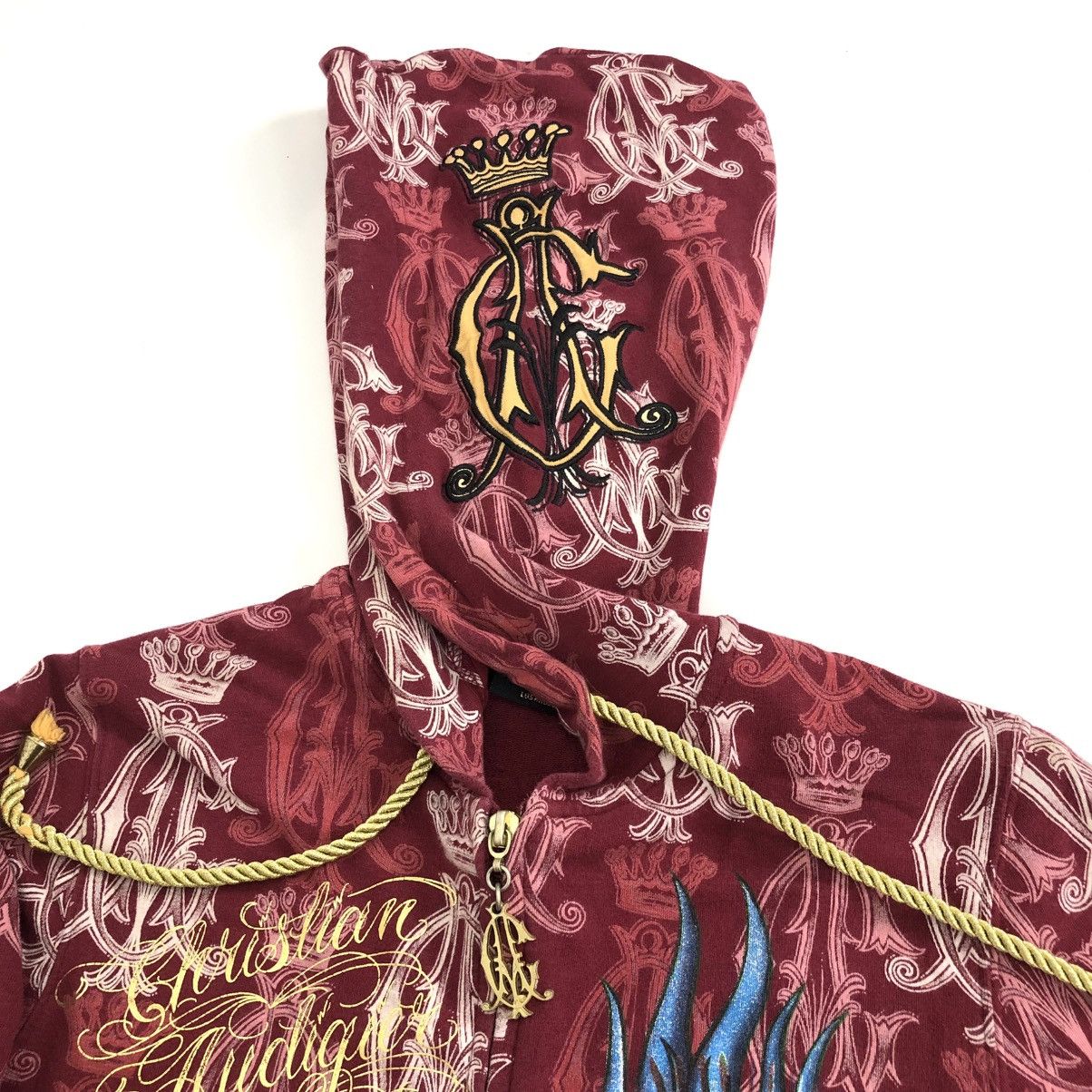 Christian Audigier Vintage Ed Hardy Christian Audigier Heart Tattoo Zip Hoodie Size S / US 4 / IT 40 - 5 Thumbnail