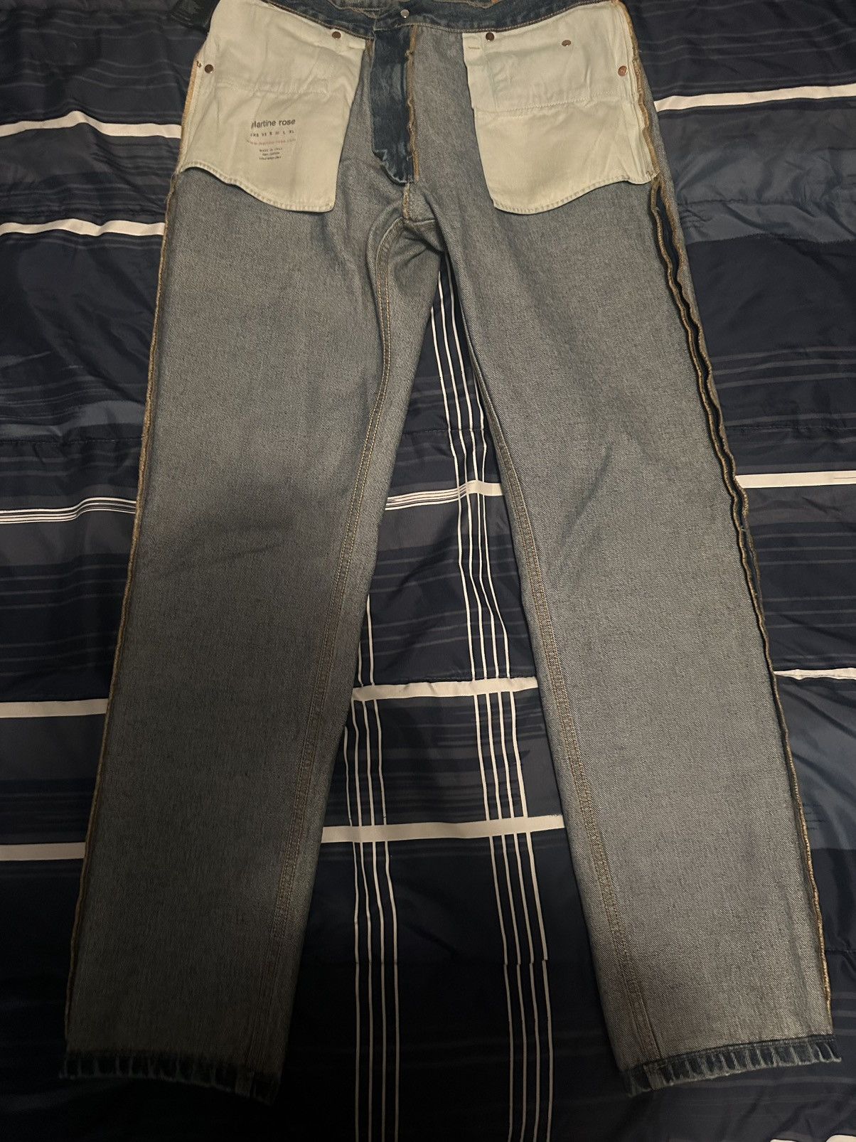 Martine Rose Martine Rose Blue Faded Jeans Size US 32 / EU 48 - 7 Thumbnail