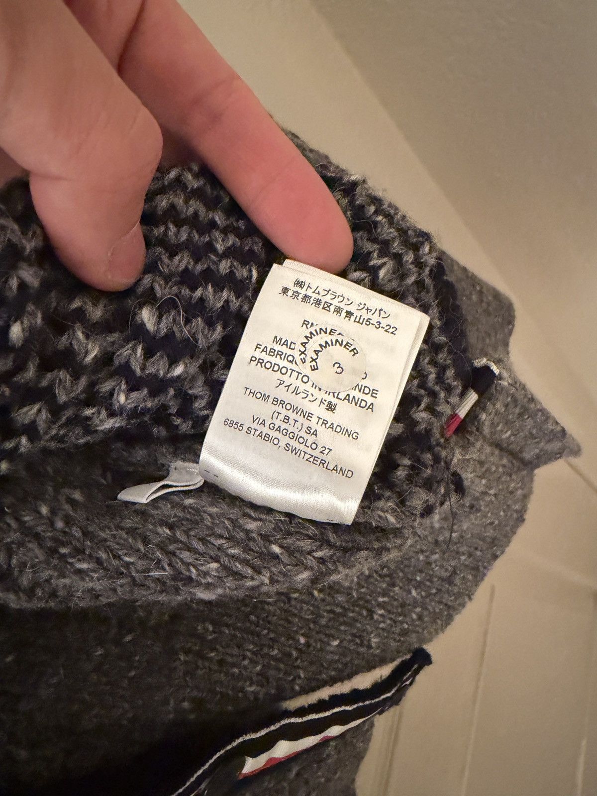 Thom Browne Thom Browne Gray 4-Bar Cardigan Size US M / EU 48-50 / 2 - 6 Thumbnail