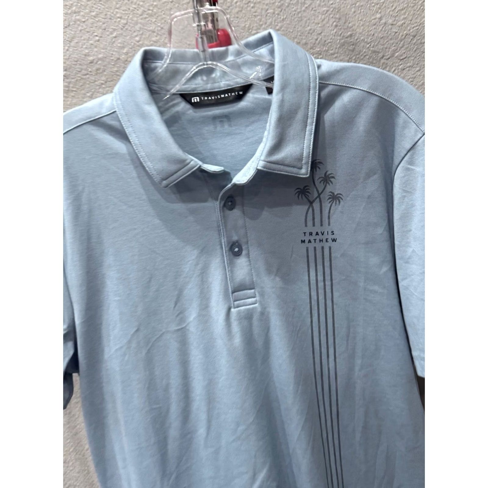 TravisMathew Travis Matthew Gray Palm Tree POLO SHIRT Medium M Mens Long Sleeve Multicolor Polo Shirt Size US M / EU 48-50 / 2 - 6 Thumbnail