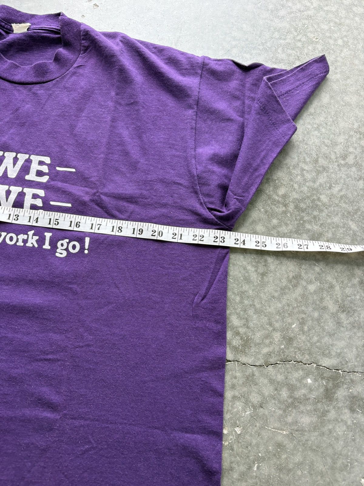 Vintage Vintage 80s I Owe Graphic Tee Size US XL / EU 56 / 4 - 6 Thumbnail
