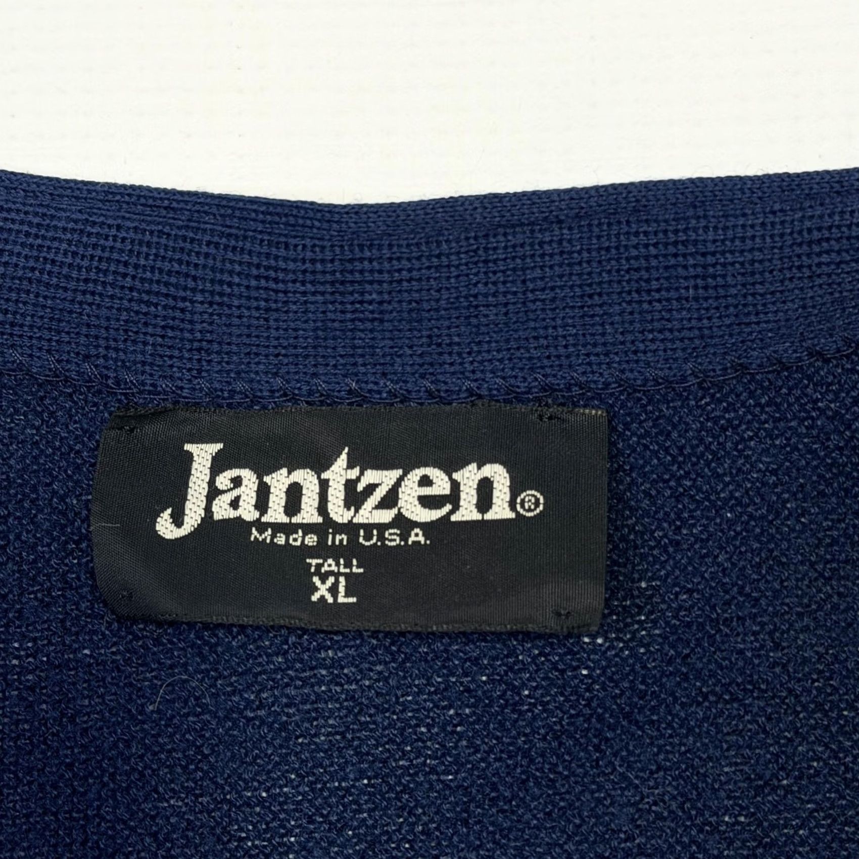 Jantzen VINTAGE Jantzen Cardigan Sweater Mens Big & Tall XL Blue V-Neck Knit Grandpa Cobain USA Size US XL / EU 56 / 4 - 3 Thumbnail