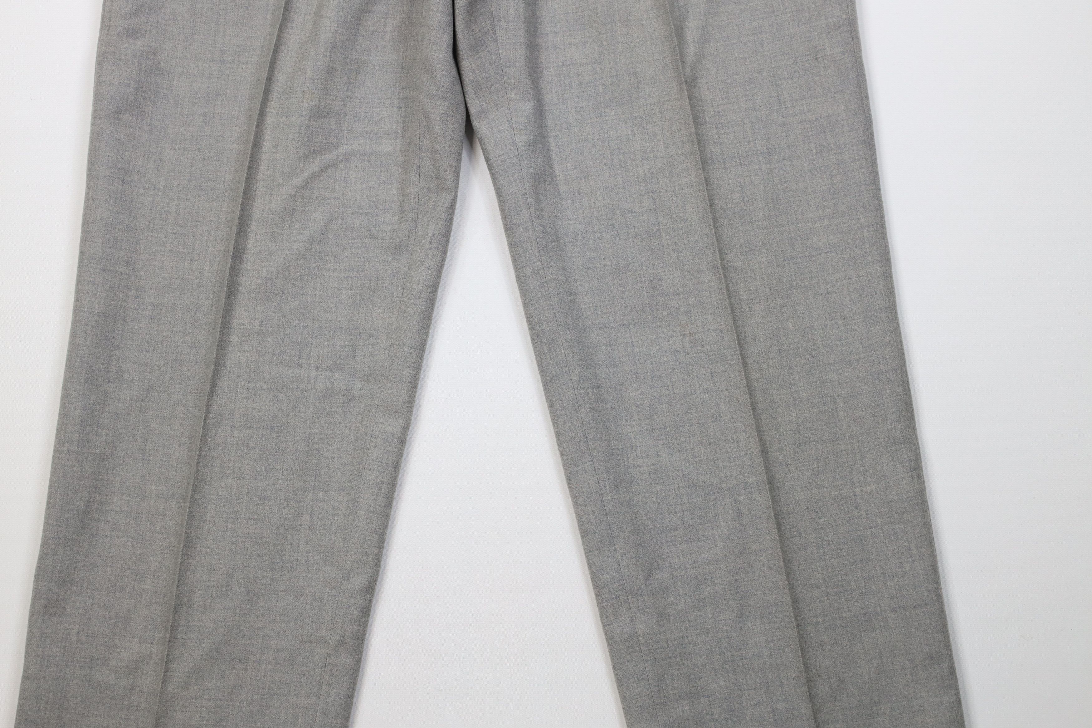 Vintage Vintage 50s Hollywood Regency Wool Chino Pants Gray USA Size US 34 / EU 50 - 4 Thumbnail